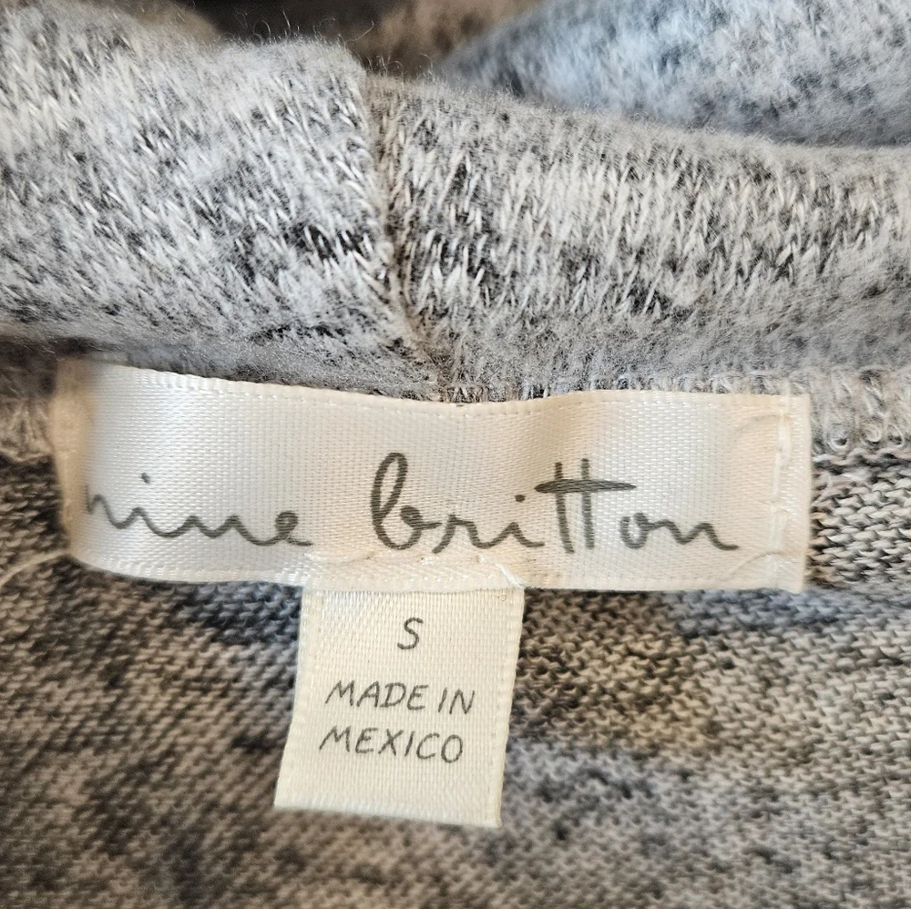 nine britton Heather Gray Knit Cowl Sweater Dress - Picture 3 of 3